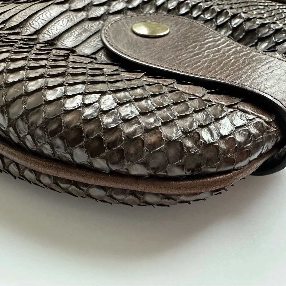 Chloe Brown Python Leather Tote Bag– Rare and Luxe. - Picture 6 of 9